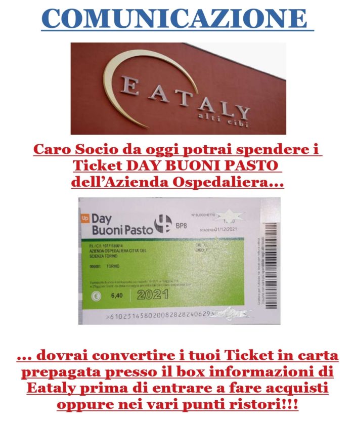 Ticket Buoni Pasto  Eataly