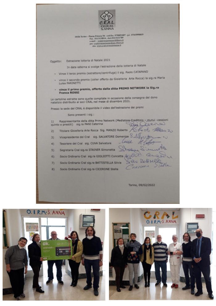 Estrazione vincitori lotteria Natale 2021
