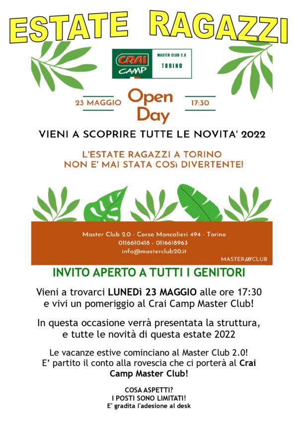 Open Day – Estate Ragazzi