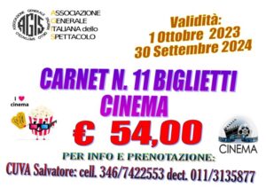 Carnet ingressi cinema AGIS