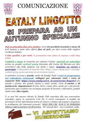 Comunicazione da Eataly Lingotto
