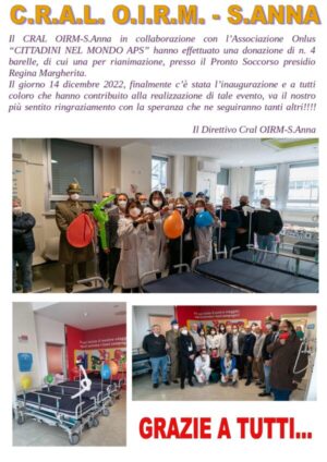 Inaugurazione barelle