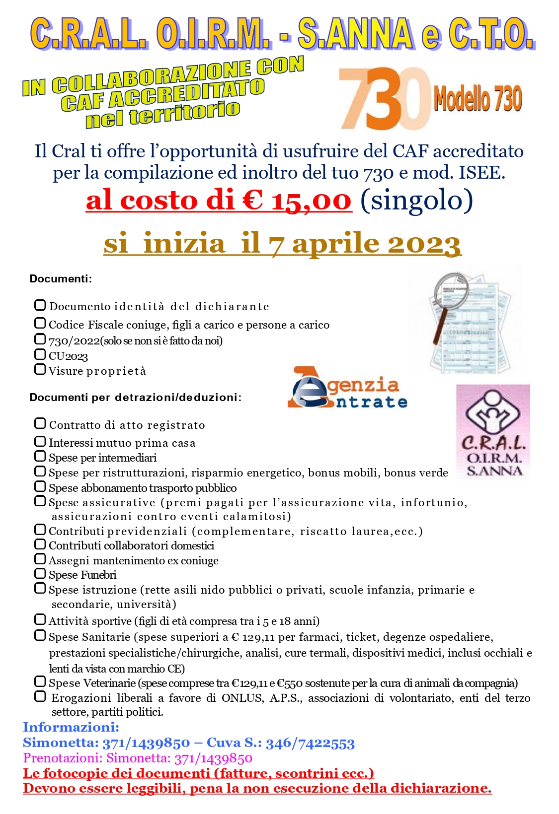 Dichiarazione dei Redditi