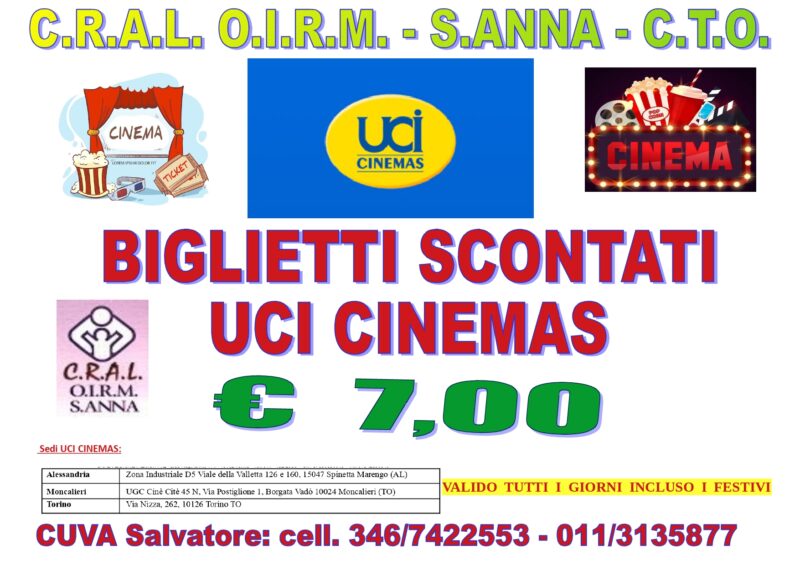 Biglietti UCI CINEMAS